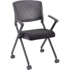 Lorell Nesting Stackable Chair In Black