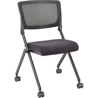 Lorell Nesting Stackable Chair In Black