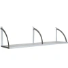 Lorell Panel Accent Shelf In Aluminum;aluminum