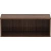 Lorell Panel System Open Storage Cabinet In Walnut
