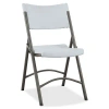 Lorell Plastic Folding Chair In Black