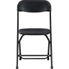 Lorell Plastic/resin Stackable Folding Chair In Black