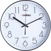 Lorell Quiet 12" Wall Clock In White