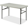 Lorell Rectangular Banquet Table - Rectangle Top - Powder Coated Base X 48" Table Top Width X 30" Table Top In Gray