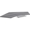 Lorell Relevance Series Curve Worksurface For 120 Workstations - Weathered Charcoal Laminate Rectangle Top 