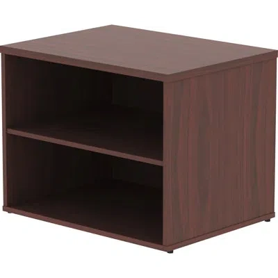 Lorell Relevance Series Storage Cabinet Credenza W/no Doors In Brown