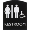 Lorell Restroom Sign In Black