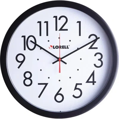 Lorell Self-set 14.5" Wall Clock In White