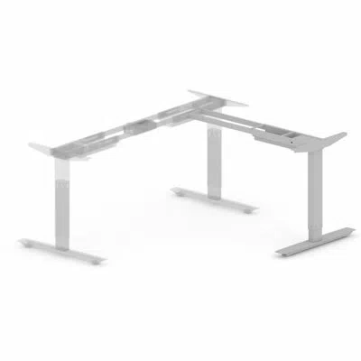 Lorell Sit-stand 3rd-leg Base In Silver