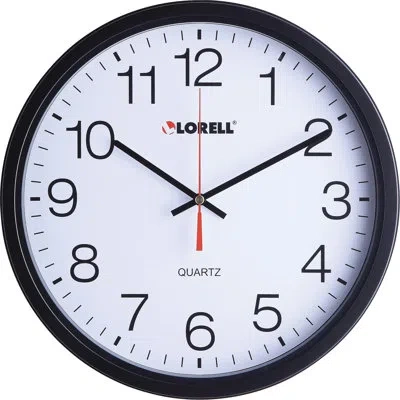 Lorell Slimline 12.5" Wall Clock In White