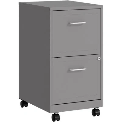Lorell Soho Mobile 2-drawer File Cabinet In Gray