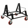 Lorell Stack Chair Steel Dolly In Black
