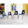 Lorell Stacking Classroom Chair In Navy