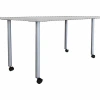 Lorell Training Table Base In Silver