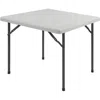 Lorell Ultra-lite Banquet Folding Table - Square Top - 600 Lb Capacity - 29" Height X 36" Width X 36" Depth In Gray