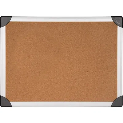 Lorell Wall Mounted Bulletin Board In Natural Cork