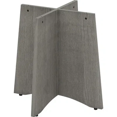 Lorell Weathered Round Conference Table Base In Gray