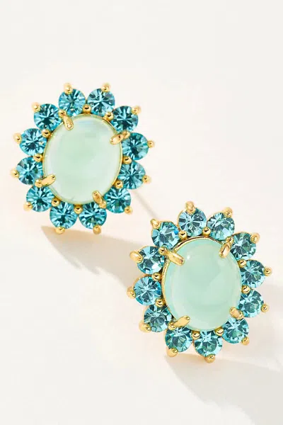 Loren Hope Georgie Stud Earrings In Green