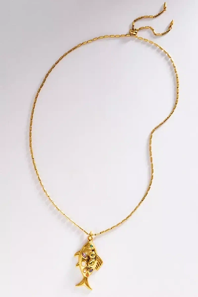 Loren Hope Kamari Fish Necklace In Gold