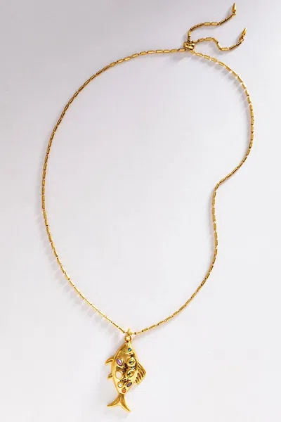 Loren Hope Kamari Fish Necklace In Gold