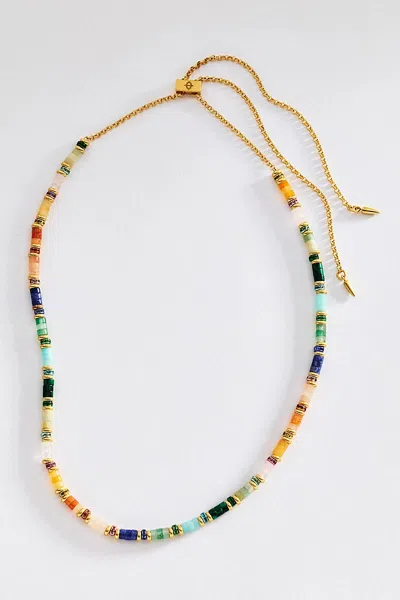 Loren Hope Rhodes Slider Necklace In Multi