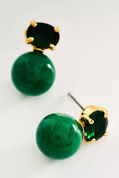 Loren Hope Sabine Stud Earrings In Green