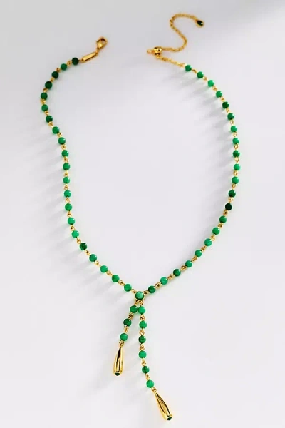 Loren Hope Sabine Y Necklace In Green