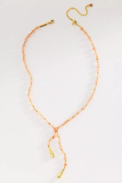 Loren Hope Sabine Y Necklace In Orange