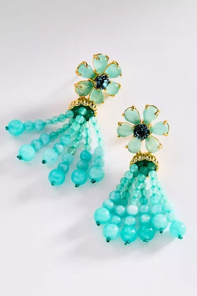 Loren Hope Talia Tassel Drop Earrings In Blue