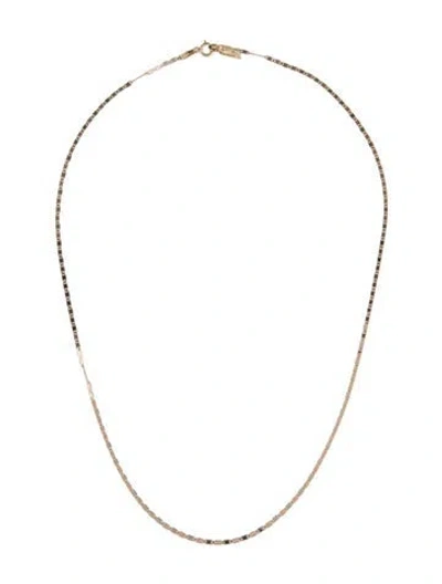 Pre-owned Loren Stewart 10k Tri-color Baby Valentino Necklace, 16" In Multi