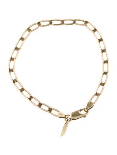 Pre-owned Loren Stewart 14k Paperclip Link Bracelet, 7" In Multi