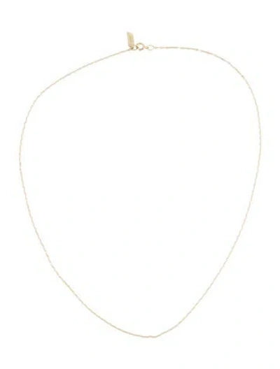 Pre-owned Loren Stewart 14k Trace Chain Necklace, 16" In Multi