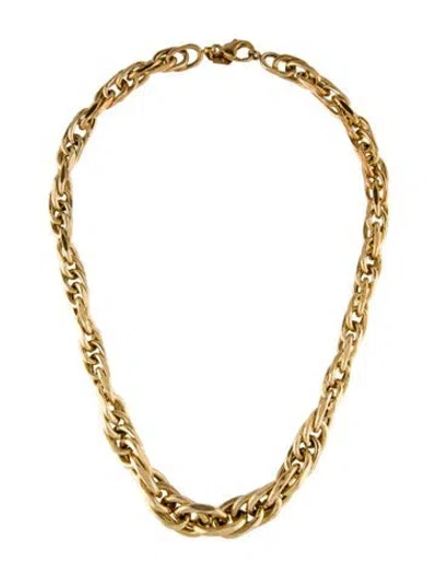 Pre-owned Loren Stewart Chain Necklace, 17" In Multi