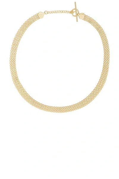 Loren Stewart Chainmail Necklace In 14k Gold Vermeil