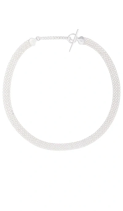 Loren Stewart Chainmail Necklace In Sterling Silver