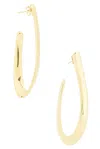 Loren Stewart Florence Hoop Earrings In Vermeil