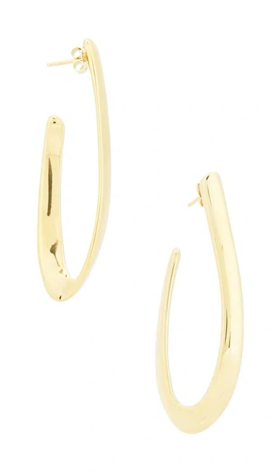 Loren Stewart Florence Hoop Earrings In Vermeil