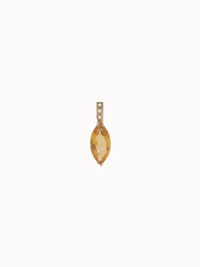 Loren Stewart Gem Earring Jacket In Citrine In Gold