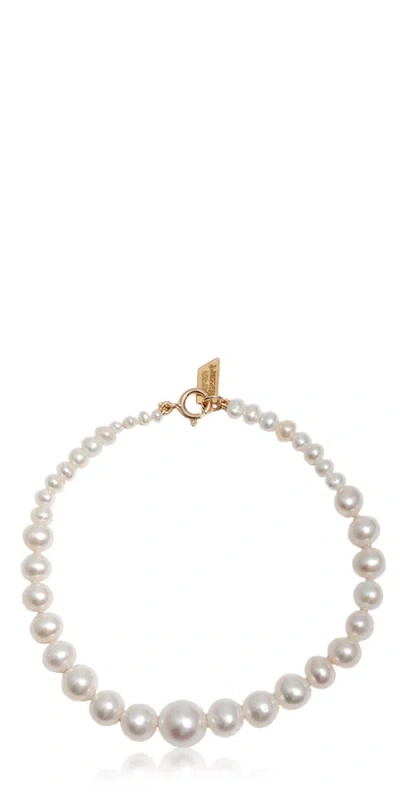 Loren Stewart Genesis Pearl Bracelet In White