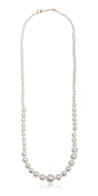 Loren Stewart Genesis Pearl Necklace In White