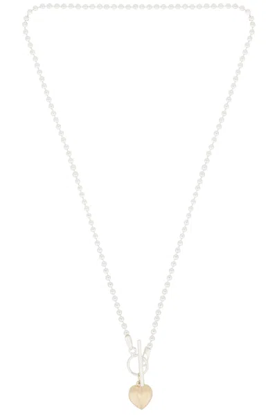 Loren Stewart Habibi Toggle Necklace In 14k Yellow Gold & Sterling Silver