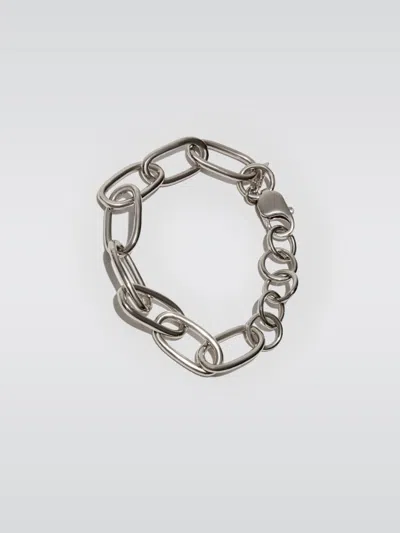 Loren Stewart Industrial Xxl Long Link Bracelet In Sterling Silver