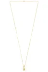 Loren Stewart Padlock Wrap Necklace In Vermeil & Chrome Diopside