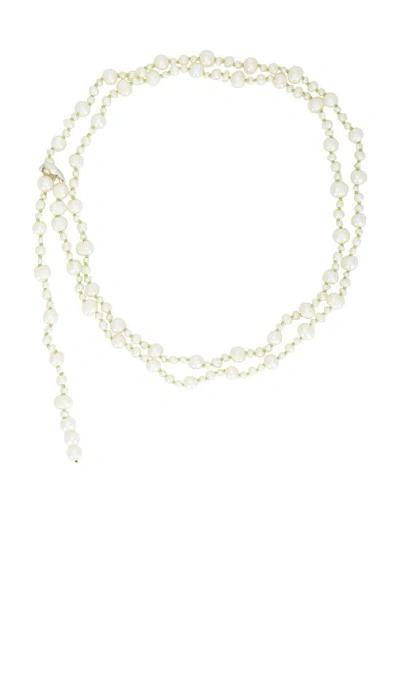 LOREN STEWART PEARL WRAP NECKLACE & BELT