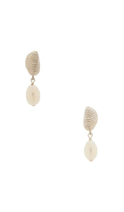 Loren Stewart Pelagie Pearl Earrings In Metallic