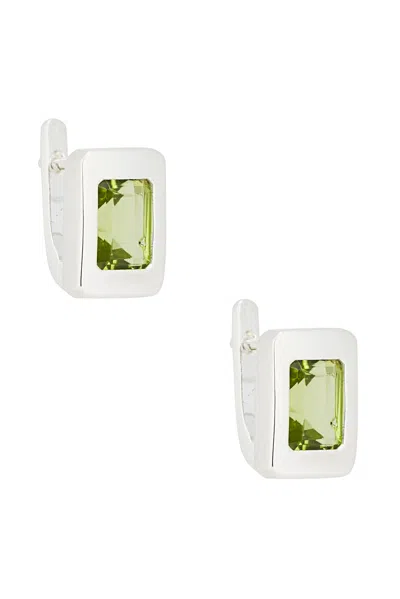 Loren Stewart Roca Huggie Earrings In Metallic