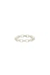 Loren Stewart Rolo Chain Ring In Sterling Silver