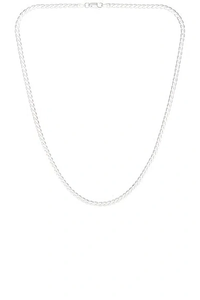 Loren Stewart Serpentine Chain Necklace In Sterling Silver