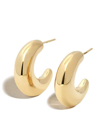 Loren Stewart Gold Vermeil Pompas Medium Hoop Earrings