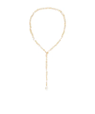 Loren Stewart Solstice Sautoir 14-karat Gold, Pearl And Citrine Beaded Necklace